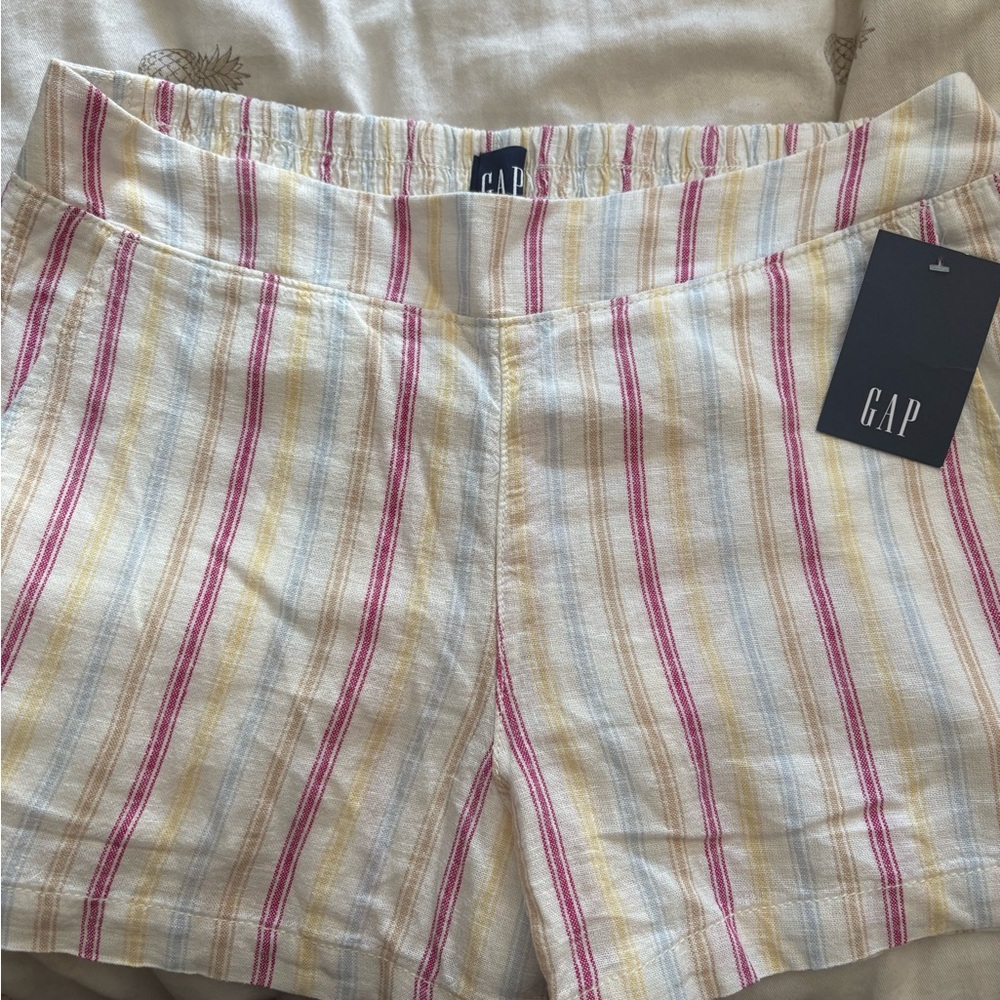 GAP Women's Multicolor Striped Shorts